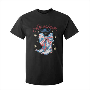 Funny 4th Of July Country Cowgirl T Shirt For Kid American Girly Western Cowboy Boots TS11 Black Print Your Wear