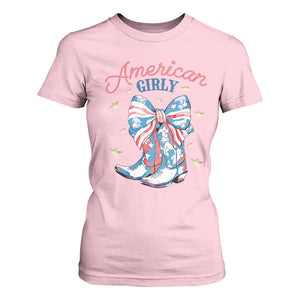 Funny 4th Of July Country Cowgirl T Shirt For Women American Girly Western Cowboy Boots TS11 Light Pink Print Your Wear