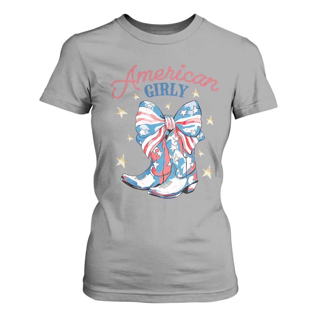 Funny 4th Of July Country Cowgirl T Shirt For Women American Girly Western Cowboy Boots TS11 Sport Gray Print Your Wear