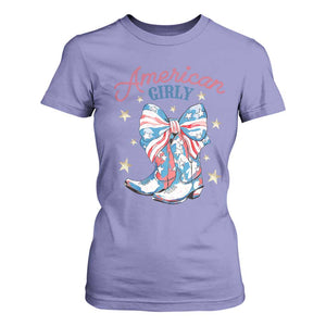 Funny 4th Of July Country Cowgirl T Shirt For Women American Girly Western Cowboy Boots TS11 Violet Print Your Wear