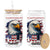 Funny 4th Of July DILF Damn I Love Freedom Glass Can Vintage Bald Eagle 4th Of July TS11 Black Print Your Wear
