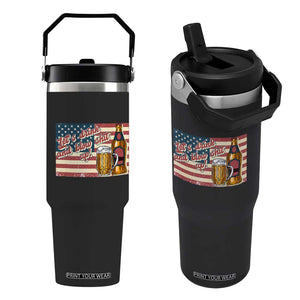 Funny 4th Of July Drinking Flip Straw Tumbler Let's Drink And Blow Shit Up Independence Day TS11 One Size: 30 oz Black Print Your Wear