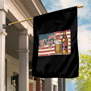 Funny 4th Of July Drinking Garden Flag Let's Drink And Blow Shit Up Independence Day TS11 Print Your Wear