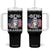 Funny 4th Of July Drinking Tumbler With Handle Ben Drankin Beer Mug American Flag TS11 One Size: 40 oz Black Print Your Wear