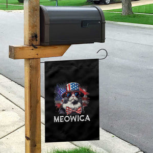 Funny 4th Of July Garden Flag Meowica American Flag USA Cat TS11 Print Your Wear