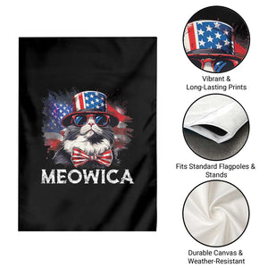 Funny 4th Of July Garden Flag Meowica American Flag USA Cat TS11 Print Your Wear