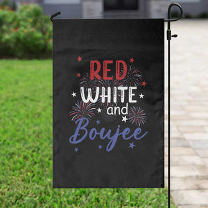 Funny 4th Of July Garden Flag Red White And Boujee Fireworks Retro America TS02 Print Your Wear