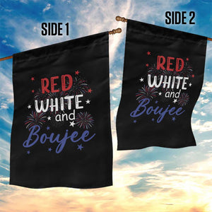 Funny 4th Of July Garden Flag Red White And Boujee Fireworks Retro America TS02 Print Your Wear