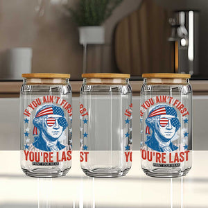 Funny 4th Of July Glass Can George Washington Stay Strapped Or Get Clapped TS10 Print Your Wear
