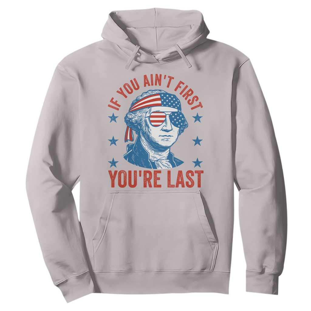 Funny 4th Of July Hoodie George Washington Stay Strapped Or Get Clapped TS10 Ice Gray Print Your Wear
