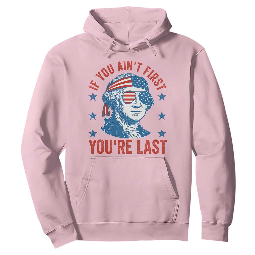 Funny 4th Of July Hoodie George Washington Stay Strapped Or Get Clapped TS10 Light Pink Print Your Wear