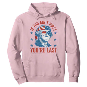 Funny 4th Of July Hoodie George Washington Stay Strapped Or Get Clapped TS10 Light Pink Print Your Wear