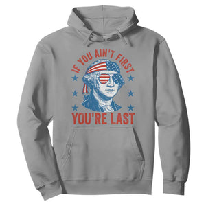Funny 4th Of July Hoodie George Washington Stay Strapped Or Get Clapped TS10 Sport Gray Print Your Wear