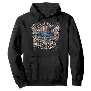 Funny 4th Of July Patriotic Skull Hoodie I Am The Rockets Red Glare EST 1776 TS11 Black Print Your Wear