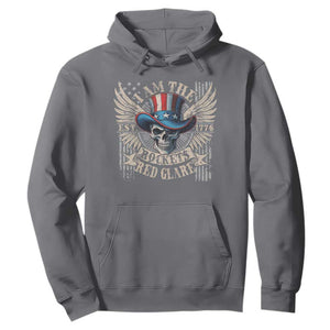 Funny 4th Of July Patriotic Skull Hoodie I Am The Rockets Red Glare EST 1776 TS11 Charcoal Print Your Wear