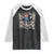 Funny 4th Of July Patriotic Skull Raglan Shirt I Am The Rockets Red Glare EST 1776 TS11 Black White Print Your Wear
