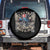 Funny 4th Of July Patriotic Skull Spare Tire Cover I Am The Rockets Red Glare EST 1776 TS11 No hole Black Print Your Wear