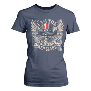 Funny 4th Of July Patriotic Skull T Shirt For Women I Am The Rockets Red Glare EST 1776 TS11 Navy Print Your Wear