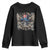 Funny 4th Of July Patriotic Skull Youth Sweatshirt I Am The Rockets Red Glare EST 1776 TS11 Black Print Your Wear