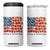 Funny 4th Of July Pregnancy Announcement 4 in 1 Can Cooler Tumbler Growing An American Baby USA Flag Flowers TS11 One Size: 16 oz White Print Your Wear