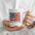 Funny 4th Of July Pregnancy Announcement Coffee Mug Growing An American Baby USA Flag Flowers TS11 Print Your Wear