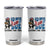 Funny 4th Of July Pregnancy Announcement Racoon Tumbler Cup Red White And Due Eating For Two TS11 White Print Your Wear