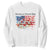 Funny 4th Of July Pregnancy Announcement Sweatshirt Growing An American Baby USA Flag TS11 White Print Your Wear