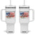 Funny 4th Of July Pregnancy Announcement Tumbler With Handle Growing An American Baby USA Flag TS11 One Size: 40 oz White Print Your Wear