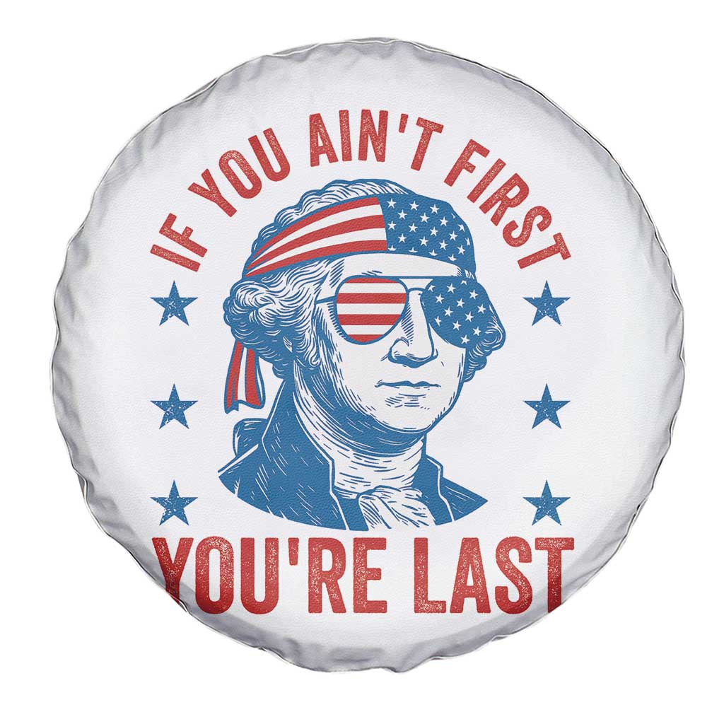 Funny 4th Of July Spare Tire Cover George Washington Stay Strapped Or Get Clapped TS10 Print Your Wear