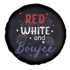 Funny 4th Of July Spare Tire Cover Red White And Boujee Fireworks Retro America TS02 Print Your Wear