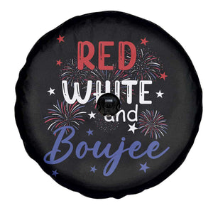 Funny 4th Of July Spare Tire Cover Red White And Boujee Fireworks Retro America TS02 Print Your Wear
