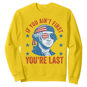Funny 4th Of July Sweatshirt George Washington Stay Strapped Or Get Clapped TS10 Daisy Print Your Wear