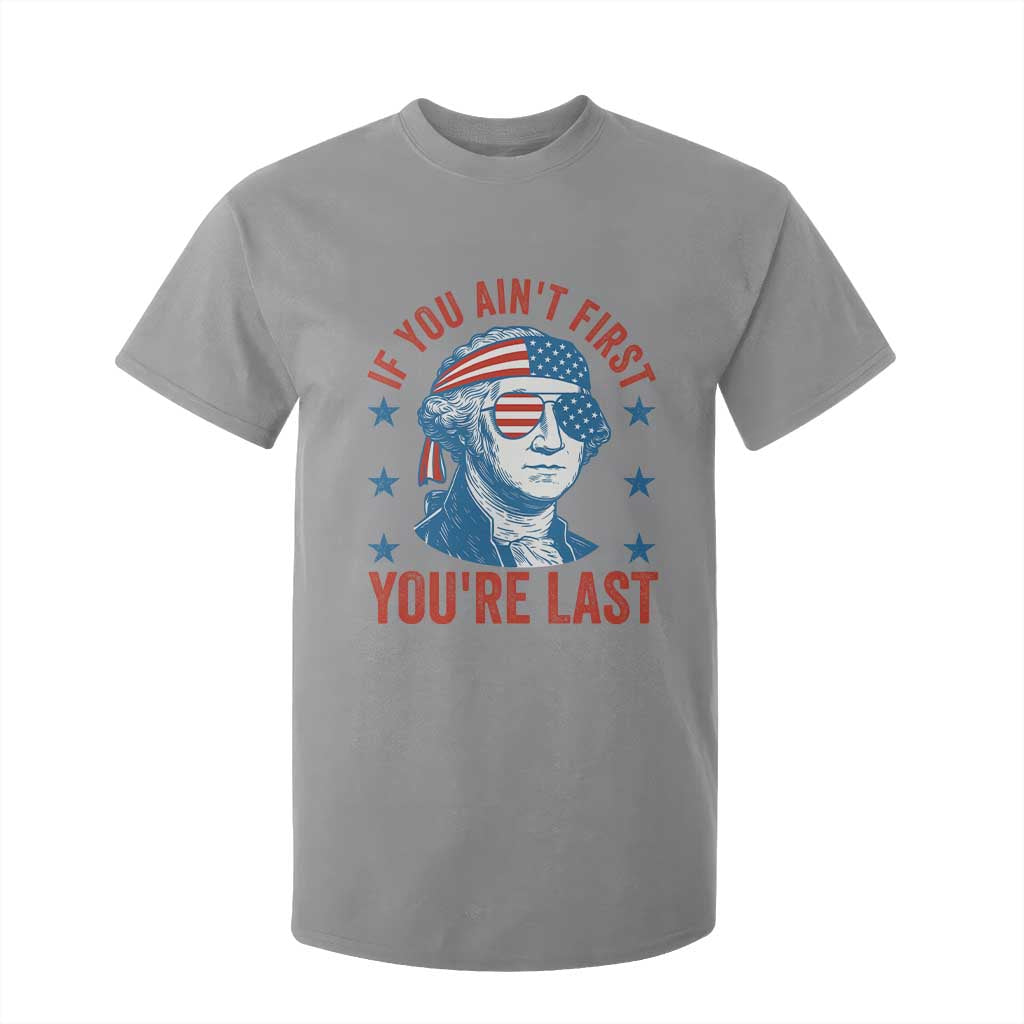 Funny 4th Of July T Shirt For Kid George Washington Stay Strapped Or Get Clapped TS10 Sport Gray Print Your Wear