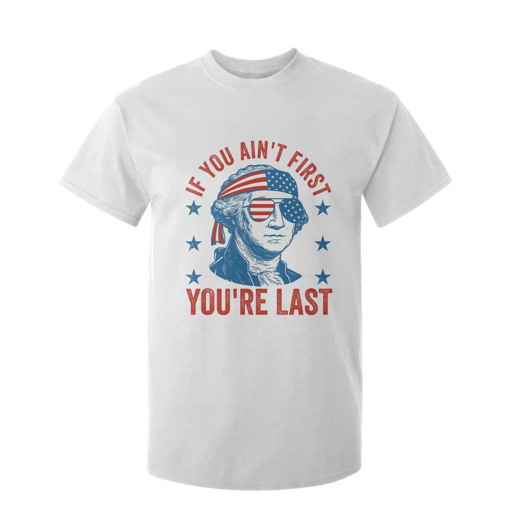 Funny 4th Of July T Shirt For Kid George Washington Stay Strapped Or Get Clapped TS10 White Print Your Wear