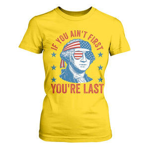 Funny 4th Of July T Shirt For Women George Washington Stay Strapped Or Get Clapped TS10 Daisy Print Your Wear