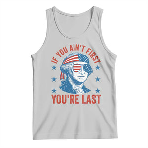 Funny 4th Of July Tank Top George Washington Stay Strapped Or Get Clapped TS10 Ash Print Your Wear