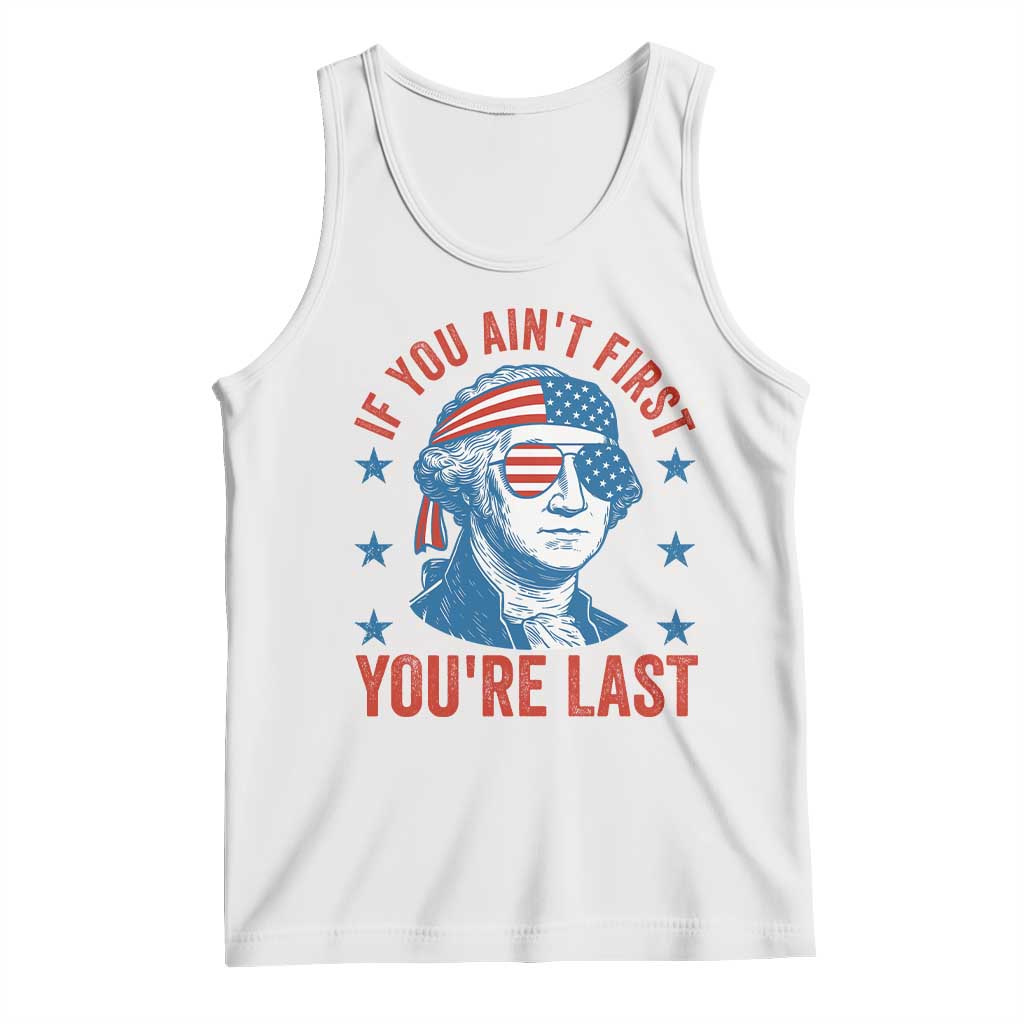 Funny 4th Of July Tank Top George Washington Stay Strapped Or Get Clapped TS10 White Print Your Wear