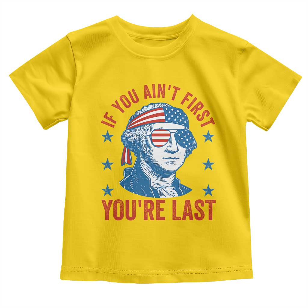 Funny 4th Of July Toddler T Shirt George Washington Stay Strapped Or Get Clapped TS10 Daisy Print Your Wear