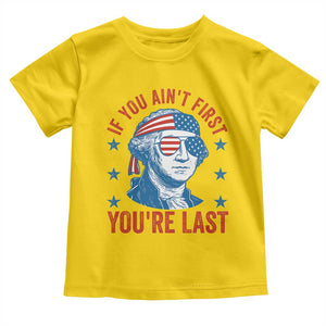 Funny 4th Of July Toddler T Shirt George Washington Stay Strapped Or Get Clapped TS10 Daisy Print Your Wear