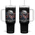 Funny 4th Of July Tumbler With Handle George Washington Stay Strapped Or Get Clapped USA Flag TS10 One Size: 40 oz Black Print Your Wear