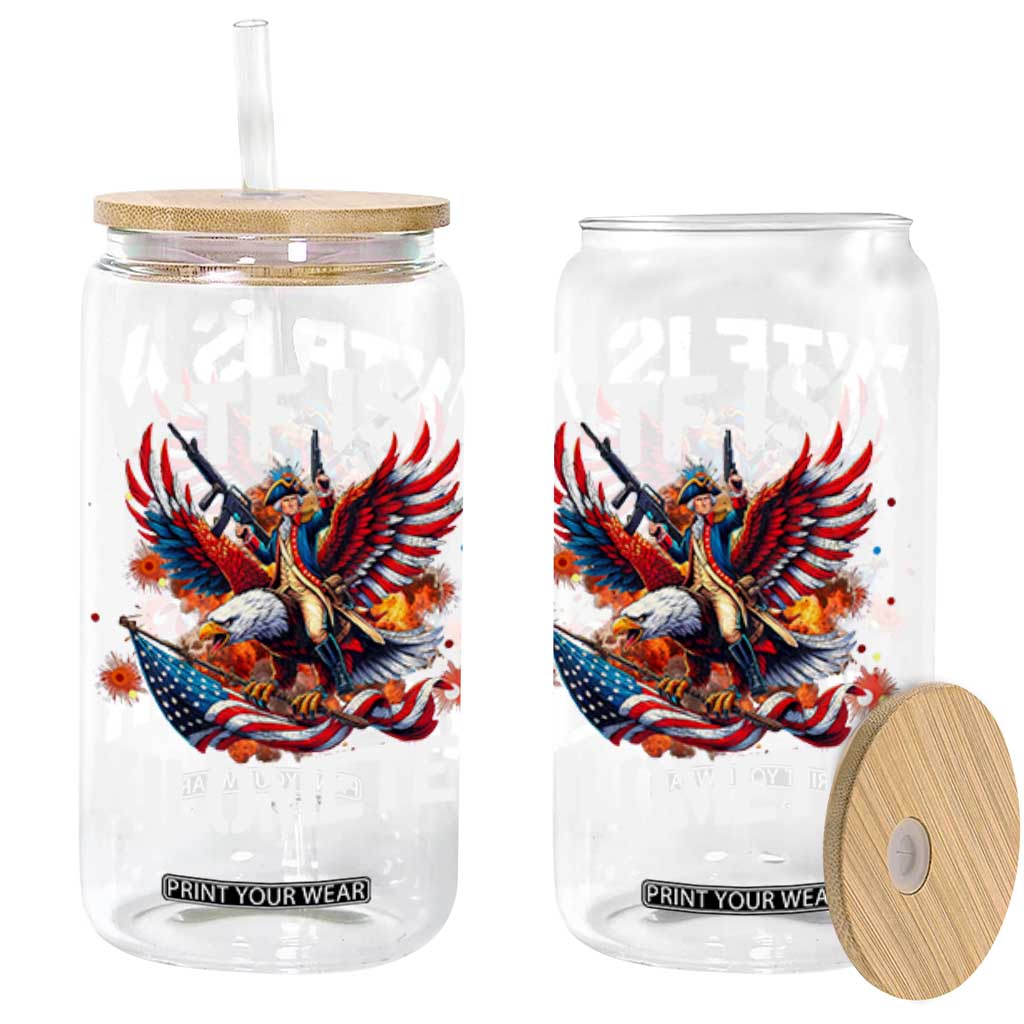 Funny 4th Of July WTF Is A Kilometer Glass Can USA Meme Founding Father Patriotic TS10 Black Print Your Wear