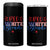 Funny 4th Of july Red White And Blonde 4 in 1 Can Cooler Tumbler Patriotic American Flag TS11 One Size: 16 oz Black Print Your Wear