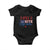Funny 4th Of july Red White And Blonde Baby Onesie Patriotic American Flag TS11 Black Print Your Wear
