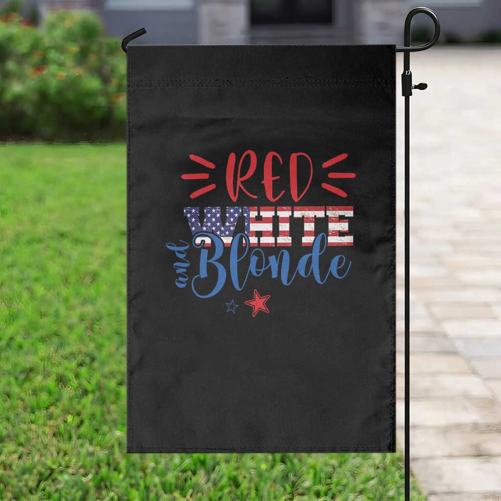 Funny 4th Of july Red White And Blonde Garden Flag Patriotic American Flag TS11 Print Your Wear