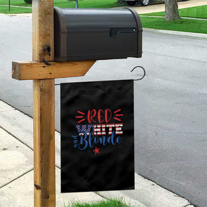 Funny 4th Of july Red White And Blonde Garden Flag Patriotic American Flag TS11 Print Your Wear
