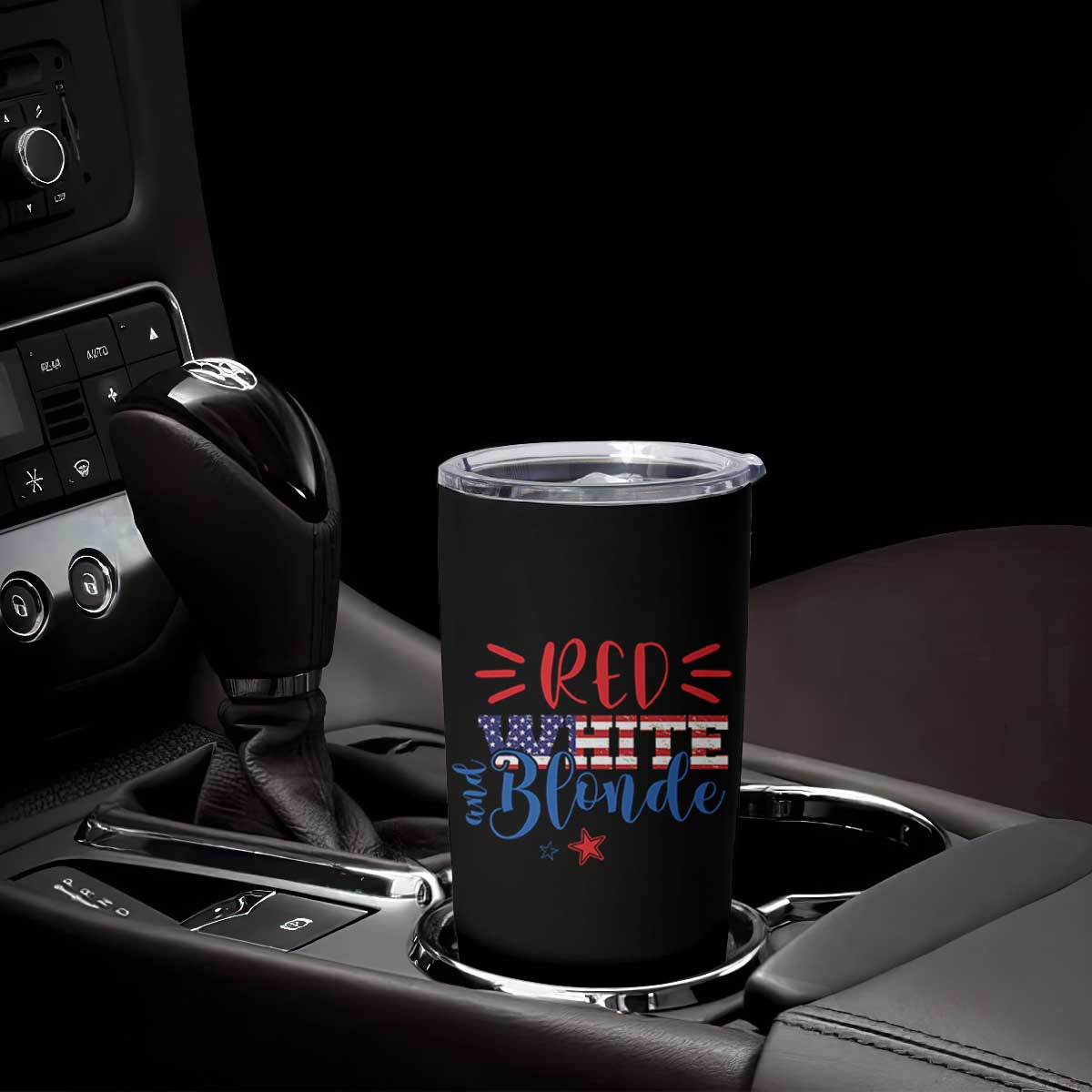 Funny 4th Of july Red White And Blonde Tumbler Cup Patriotic American Flag TS11 Print Your Wear