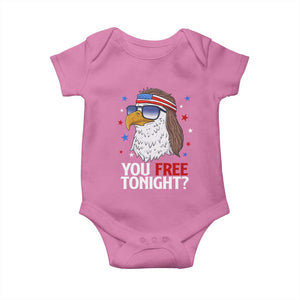 Funny 4th of July Baby Onesie Patriotic Bald Eagle You Free Tonight TS10 Azalea Print Your Wear
