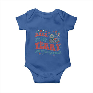 Funny 4th of July Back It Up Terry Put It In Reverse Baby Onesie TS10 Royal Blue Print Your Wear