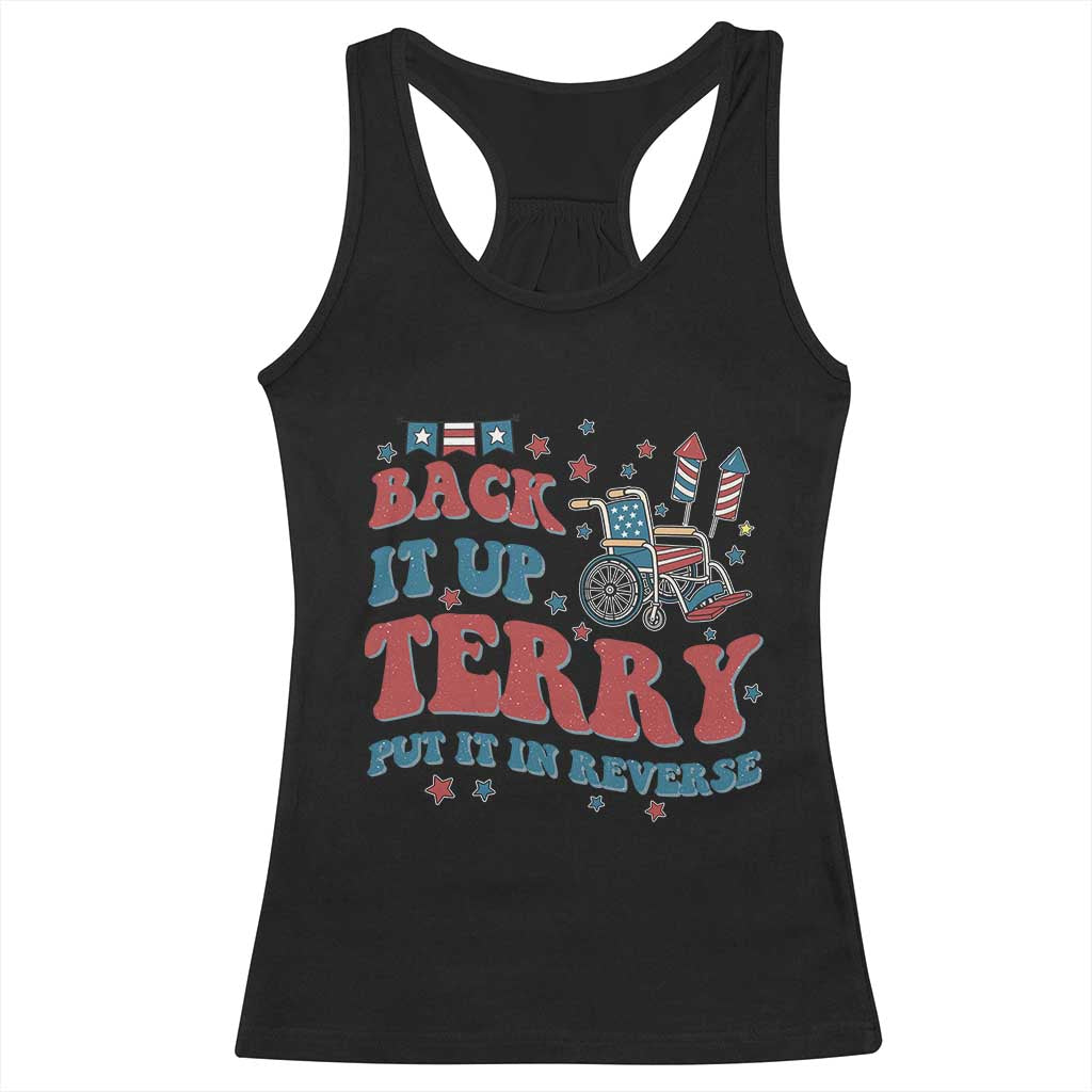 Funny 4th of July Back It Up Terry Put It In Reverse Racerback Tank Top TS10 Black Print Your Wear