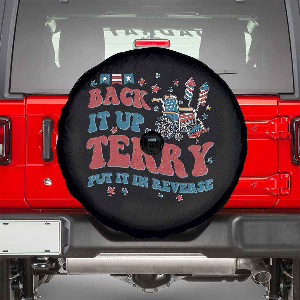 Funny 4th of July Back It Up Terry Put It In Reverse Spare Tire Cover TS10 Black Print Your Wear